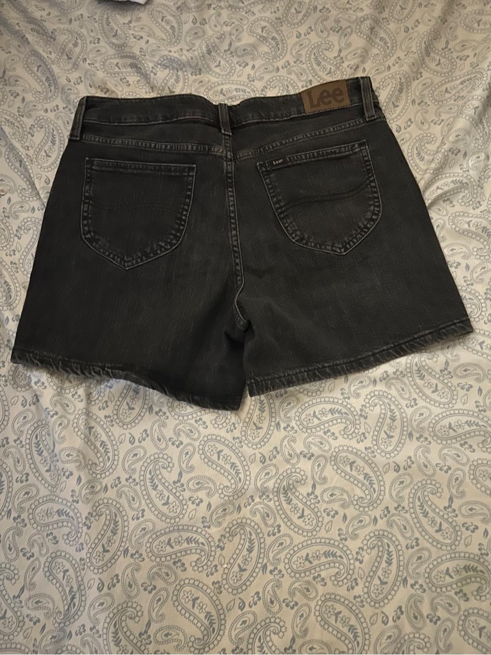 Lee Black Denim Cutoff Shorts